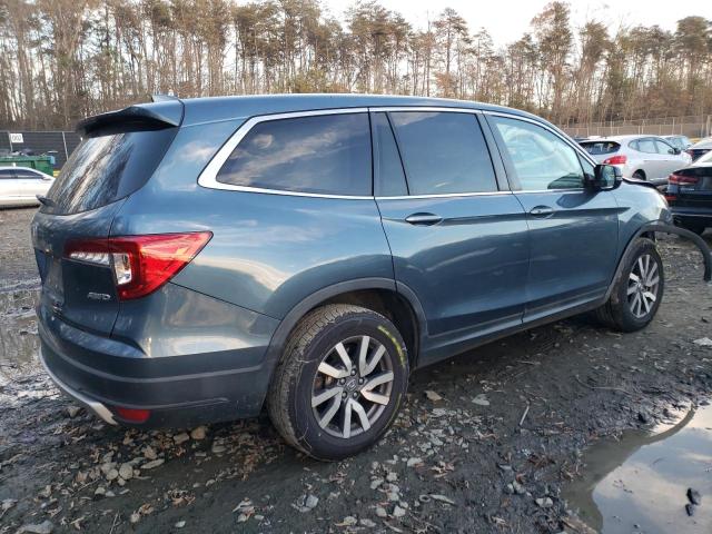 5FNYF6H50KB035632 - 2019 HONDA PILOT EXL BLUE photo 3