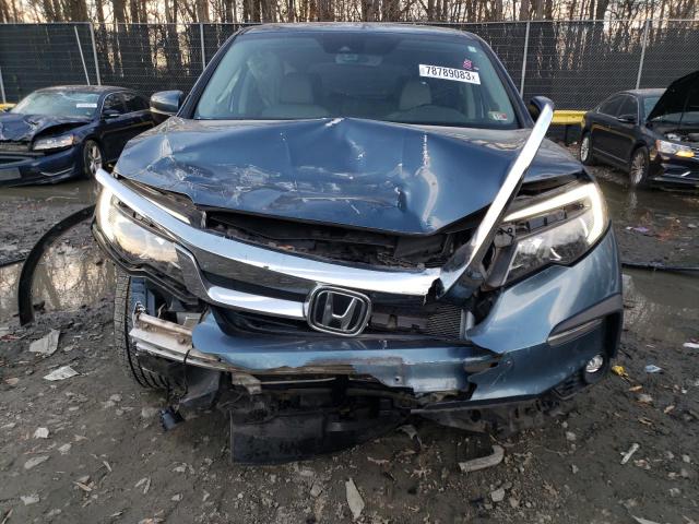 5FNYF6H50KB035632 - 2019 HONDA PILOT EXL BLUE photo 5