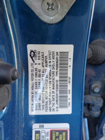 JHMZE2H71ES000122 - 2014 HONDA INSIGHT EX BLUE photo 13