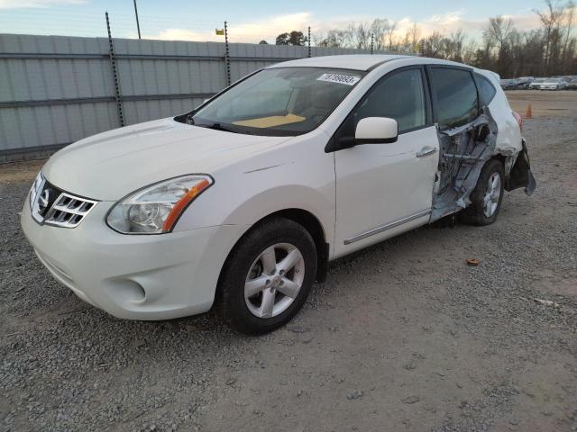 JN8AS5MT9DW043176 - 2013 NISSAN ROGUE S WHITE photo 1