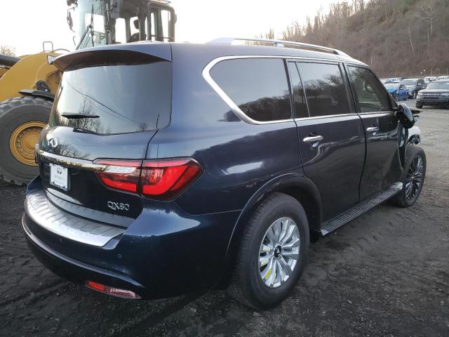 JN8AZ2AF4N9743485 - 2022 INFINITI QX80 LUXE BLUE photo 3