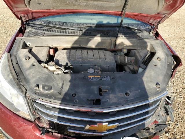 1GNKVJKD5FJ205839 - 2015 CHEVROLET TRAVERSE LTZ RED photo 12