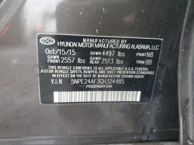 5NPE24AF3GH324485 - 2016 HYUNDAI SONATA SE BROWN photo 12