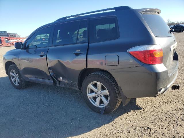 5TDJK3EH3AS010051 - 2010 TOYOTA HIGHLANDER SE GRAY photo 2