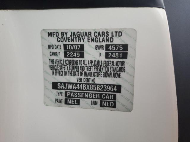 SAJWA44BX85B23964 - 2008 JAGUAR XK WHITE photo 12