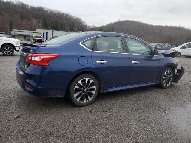 3N1AB7AP3KY355582 - 2019 NISSAN SENTRA S BLUE photo 3