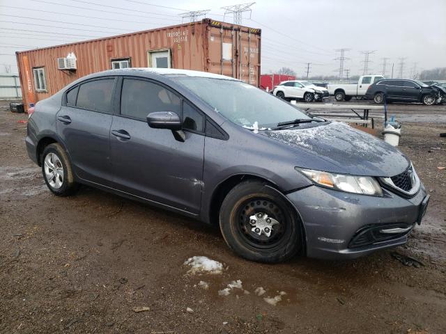 19XFB2F53FE046232 - 2015 HONDA CIVIC LX GRAY photo 4