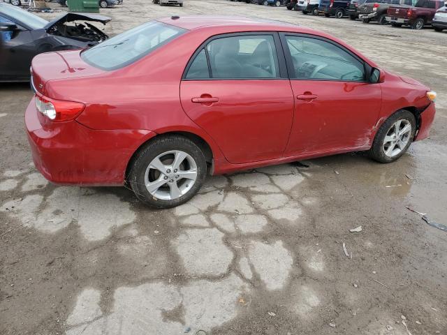 2T1BU4EE7BC564147 - 2011 TOYOTA COROLLA BASE RED photo 3