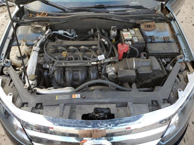 3FAHP0HA5CR236696 - 2012 FORD FUSION SE TEAL photo 11