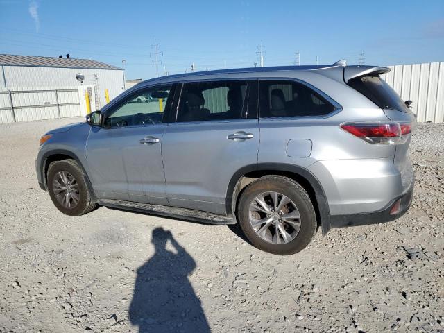 5TDJKRFH8FS074773 - 2015 TOYOTA HIGHLANDER XLE Plata foto 2