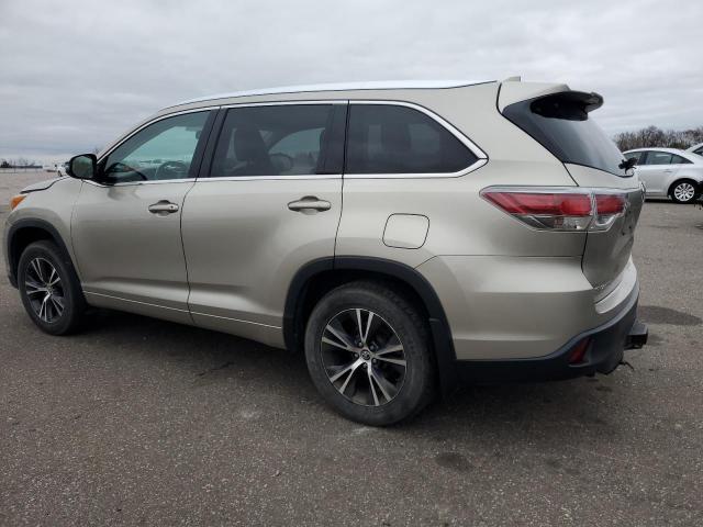 5TDJKRFH9GS262283 - 2016 TOYOTA HIGHLANDER XLE GRAY photo 2