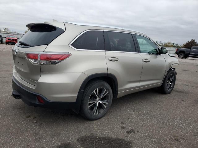 5TDJKRFH9GS262283 - 2016 TOYOTA HIGHLANDER XLE GRAY photo 3