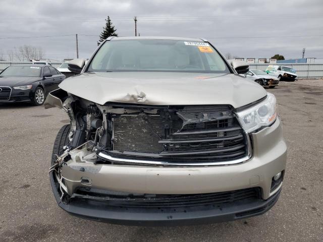 5TDJKRFH9GS262283 - 2016 TOYOTA HIGHLANDER XLE GRAY photo 5