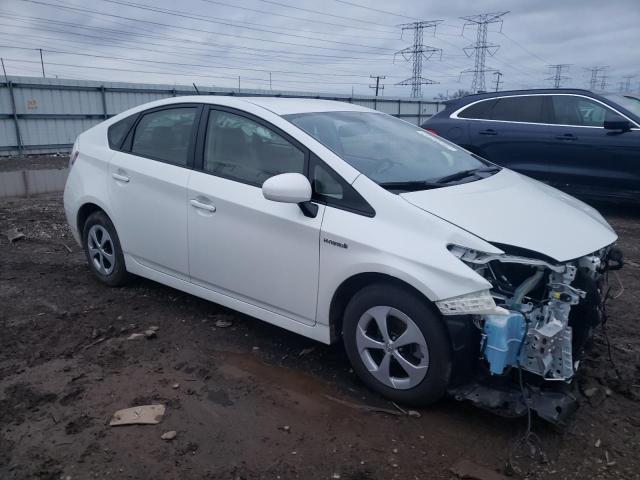 JTDKN3DU2F0418920 - 2015 TOYOTA PRIUS WHITE photo 4