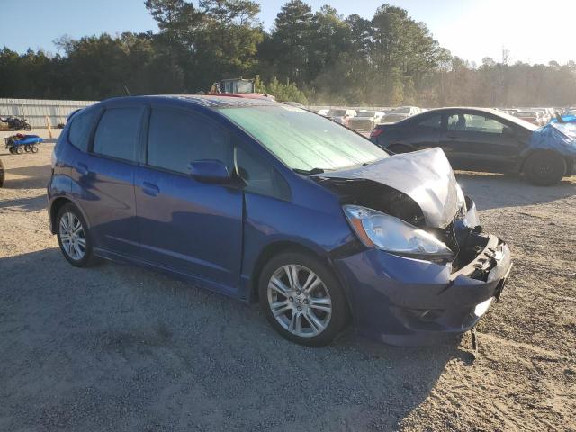 JHMGE8H40AS008206 - 2010 HONDA FIT SPORT BLUE photo 4