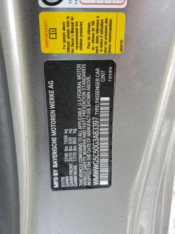 WMWWG5C50G3A83397 - 2016 MINI COOPER GRAY photo 12