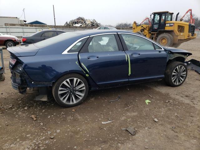 3LN6L5F93HR633605 - 2017 LINCOLN MKZ RESERVE ლურჯი ფოტო 3