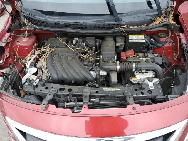 3N1CN7AP3KL879523 - 2019 NISSAN VERSA S RED photo 11