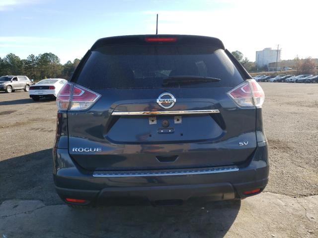 KNMAT2MT2GP659453 - 2016 NISSAN ROGUE S BLUE photo 6