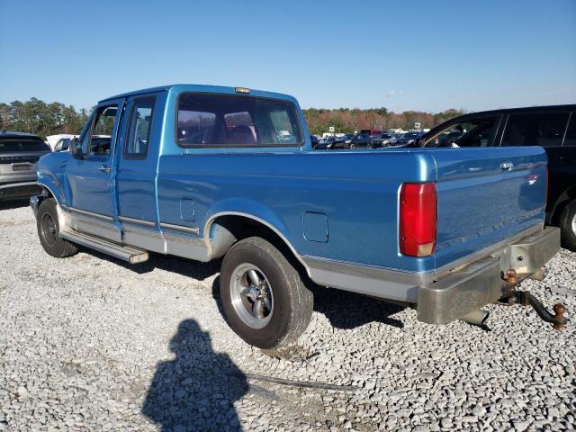 1FTEX15N0NKA51179 - 1992 FORD F150 BLUE photo 2