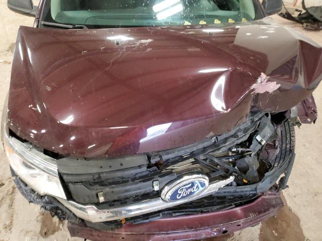 2FMDK3GC4BBB34469 - 2011 FORD EDGE SE MAROON photo 12