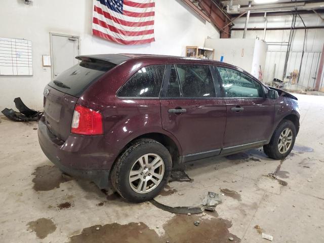 2FMDK3GC4BBB34469 - 2011 FORD EDGE SE MAROON photo 3