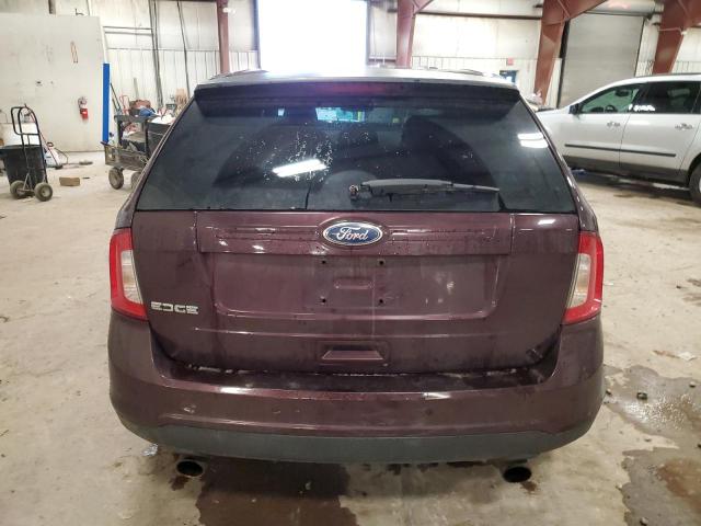 2FMDK3GC4BBB34469 - 2011 FORD EDGE SE MAROON photo 6