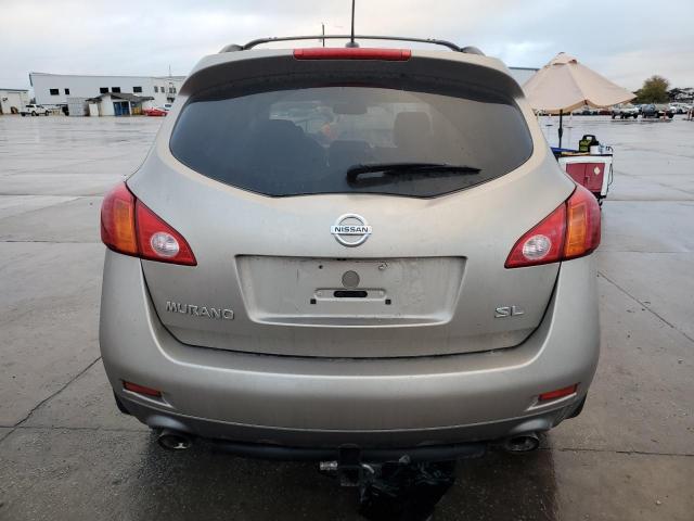 JN8AZ18U99W008412 - 2009 NISSAN MURANO S TAN photo 6