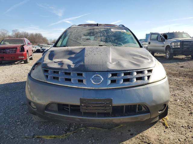 JN8AZ08T05W326737 - 2005 NISSAN MURANO SL GRAY photo 5