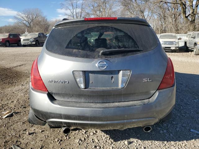 JN8AZ08T05W326737 - 2005 NISSAN MURANO SL GRAY photo 6