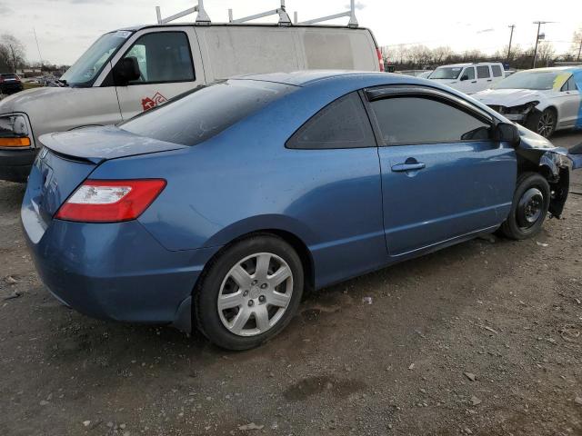 2HGFG11646H507293 - 2006 HONDA CIVIC LX BLUE photo 3