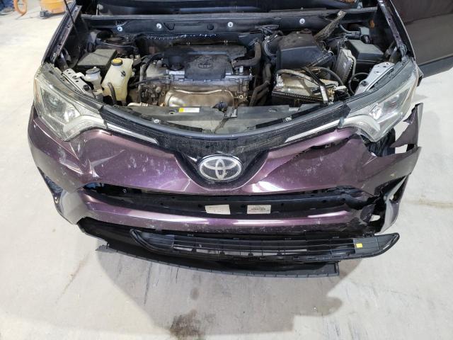 2T3ZFREV3JW454528 - 2018 TOYOTA RAV4 LE იასამნისფერი ფოტო 12