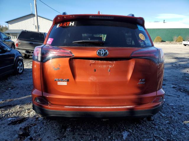 JTMBFREV5GD195497 - 2016 TOYOTA RAV4 LE ORANGE photo 6