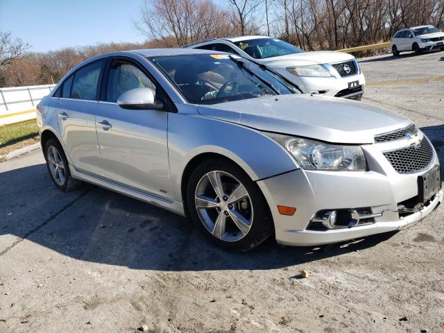 1G1PE5SB1E7386379 - 2014 CHEVROLET CRUZE LT SILVER photo 4