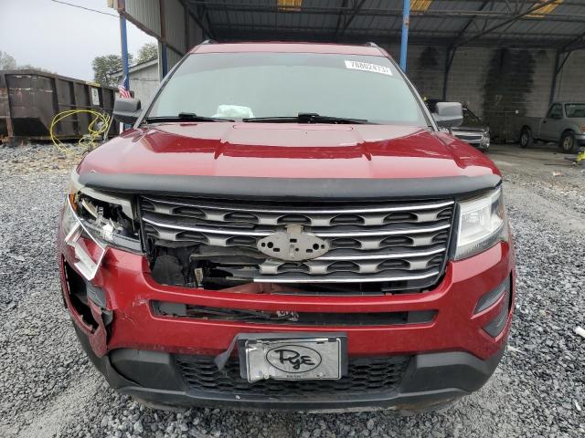 1FM5K7B86HGA54235 - 2017 FORD EXPLORER RED photo 5