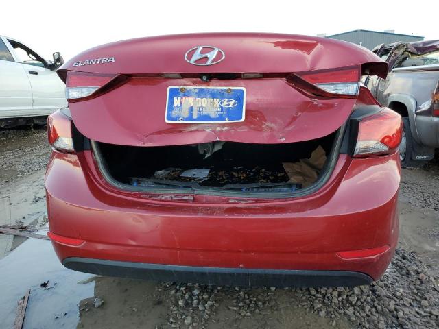 KMHDH4AE4FU352992 - 2015 HYUNDAI ELANTRA SE BURGUNDY photo 6