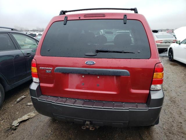 1FMYU93165KA46584 - 2005 FORD ESCAPE XLT RED photo 6