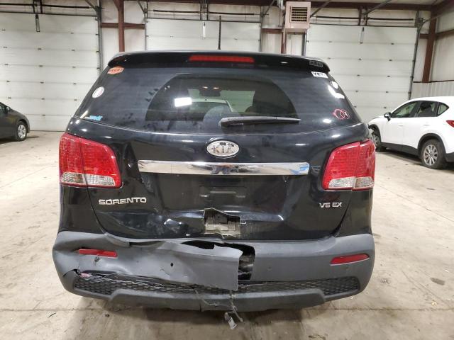 5XYKUDA22BG014502 - 2011 KIA SORENTO EX BLACK photo 6