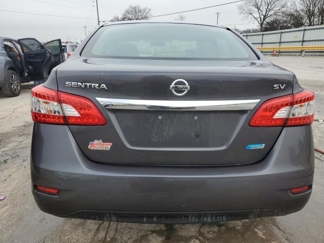 3N1AB7AP0DL785795 - 2013 NISSAN SENTRA S GRAY photo 6