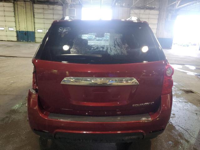 2GNALDEK6C6248222 - 2012 CHEVROLET EQUINOX LT RED photo 6