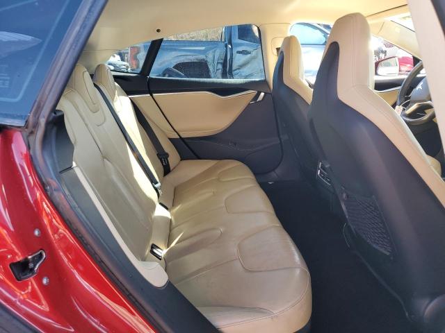 5YJSA1H1XEFP43699 - 2014 TESLA MODEL S RED photo 10
