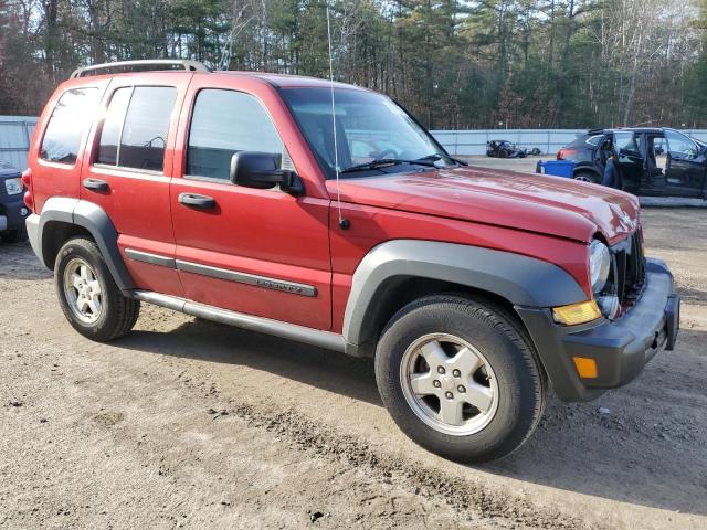 1J4GL48K86W149825 - 2006 JEEP LIBERTY SPORT RED photo 4