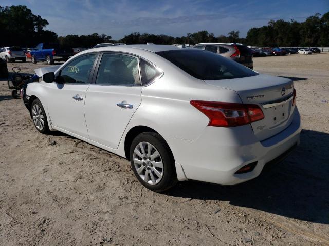 3N1AB7AP9GY249175 - 2016 NISSAN SENTRA S WHITE photo 2