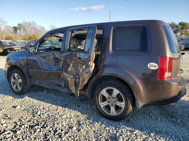 5FNYF4H58EB052493 - 2014 HONDA PILOT EXL BROWN photo 2