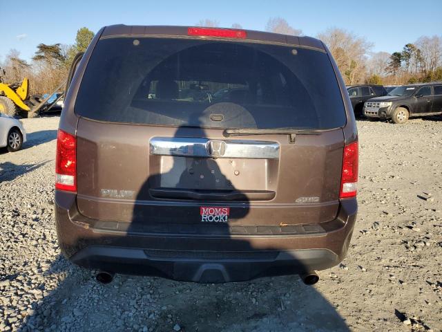 5FNYF4H58EB052493 - 2014 HONDA PILOT EXL BROWN photo 6