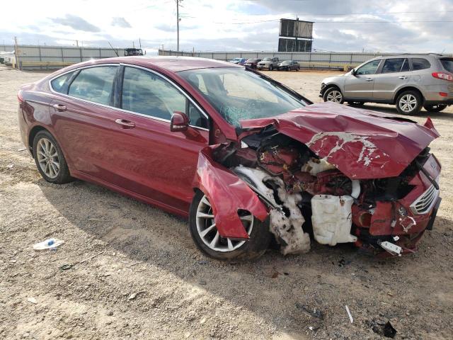 3FA6P0HD5HR347418 - 2017 FORD FUSION SE RED photo 4