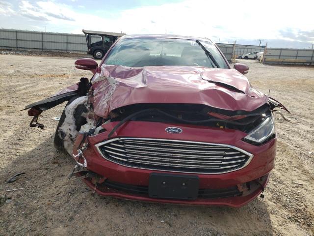 3FA6P0HD5HR347418 - 2017 FORD FUSION SE RED photo 5