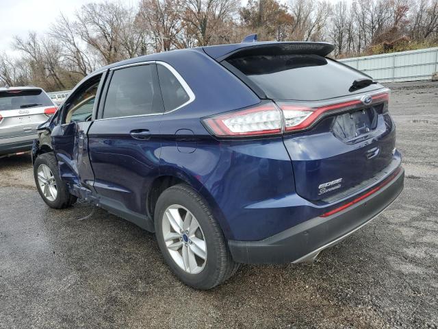 2FMPK3J99GBB88643 - 2016 FORD EDGE SEL BLUE photo 2