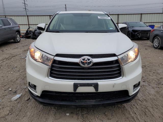 5TDDKRFH9FS091854 - 2015 TOYOTA HIGHLANDER LIMITED WHITE photo 5