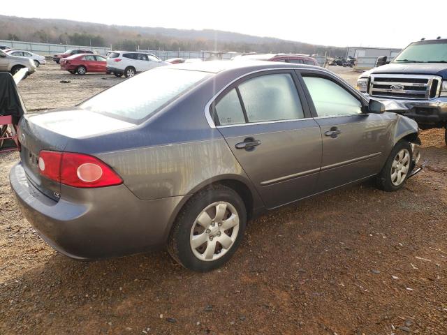 KNAGE123485275122 - 2008 KIA OPTIMA LX GRAY photo 3